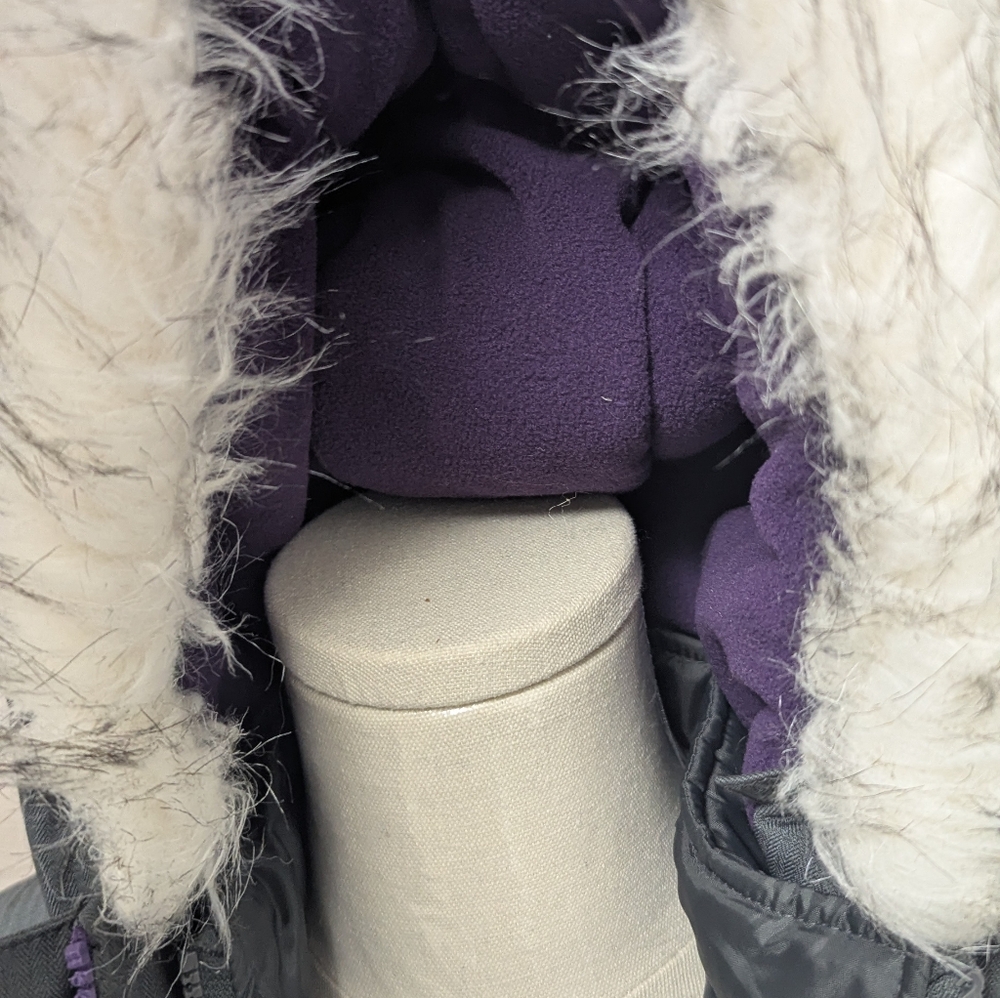 Magellan Outdoors 2 layer Purple Hooded Coat Girls Size Large - Picture 4 of 10